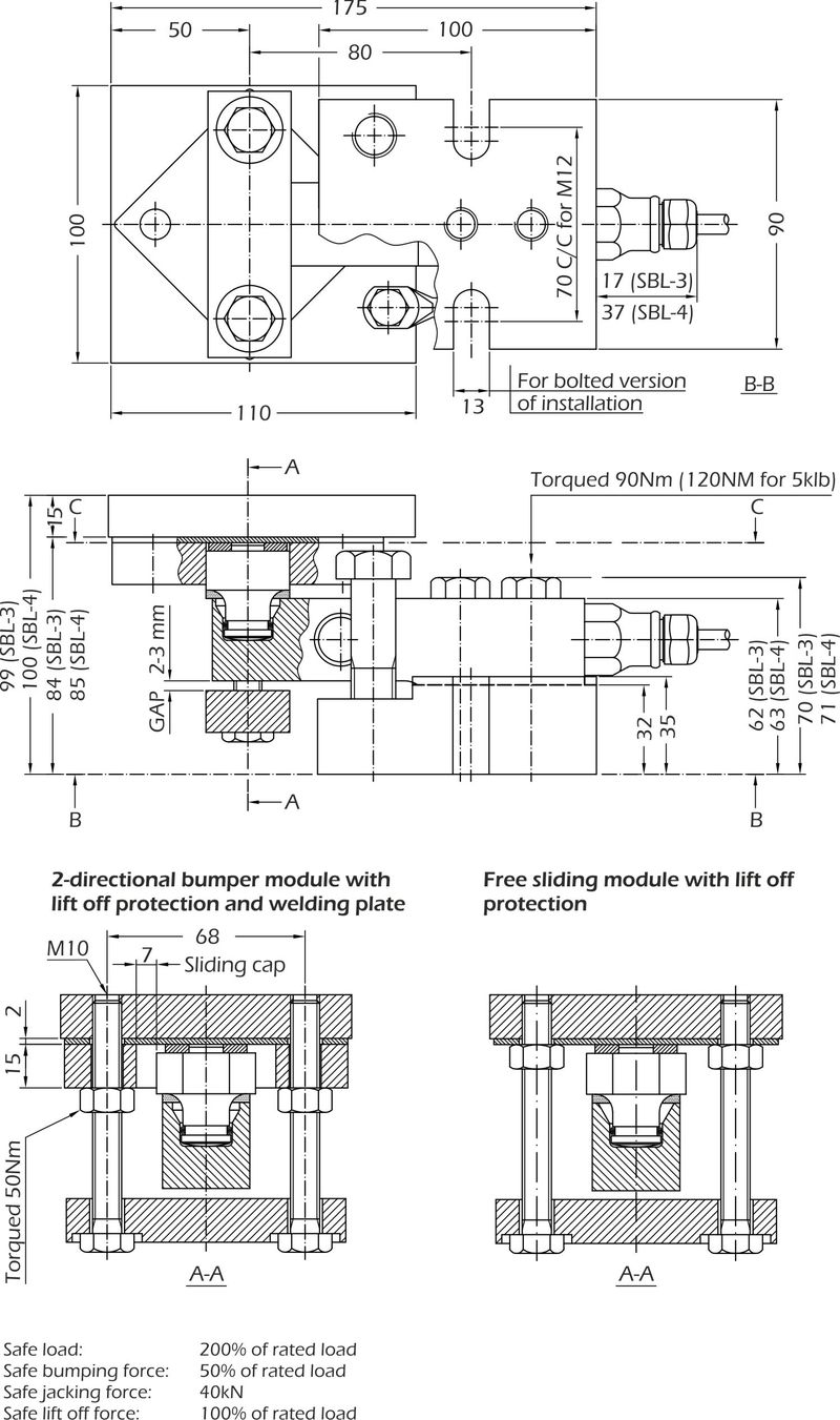 sbl-wmount dimensions